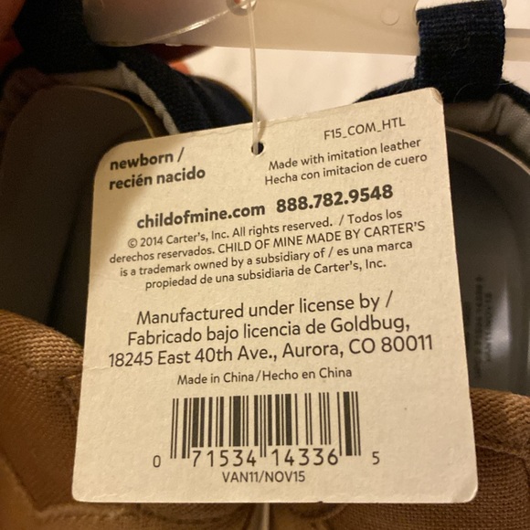 brand NEW carters NEWBORN baby BOOTIES 💙🫄🧸 - Picture 5 of 5